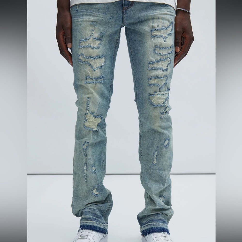 Men’s Stacked Jeans - light wash